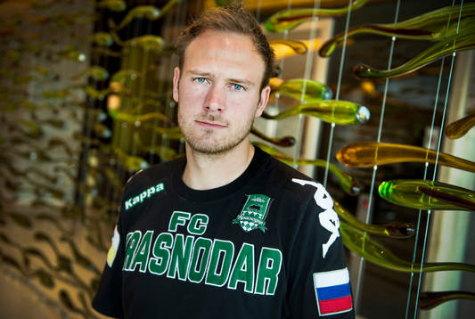 Andreas Granqvist på träningsläger med sitt ryska