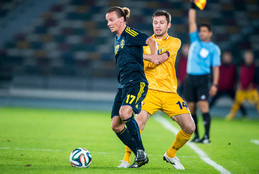 Moldaviens Vitali Bordian sliter tag i Sveriges Niklas Hult