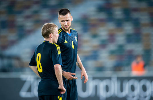 Sveriges Oscar Lewicki och Alexander Milosevic