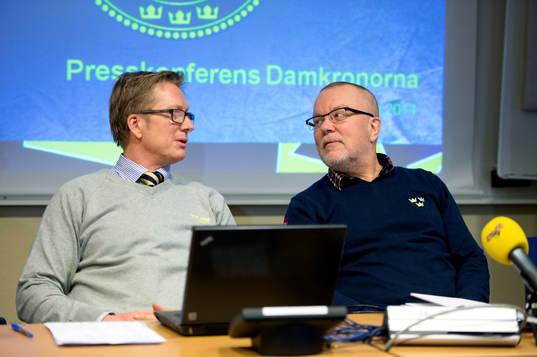 Tommy Boustedt och Leif Boork presenterar Damkronornas