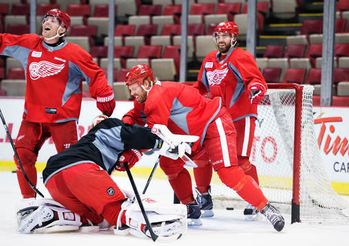 Daniel Cleary, Johan Franzén och Henrik Zetterberg