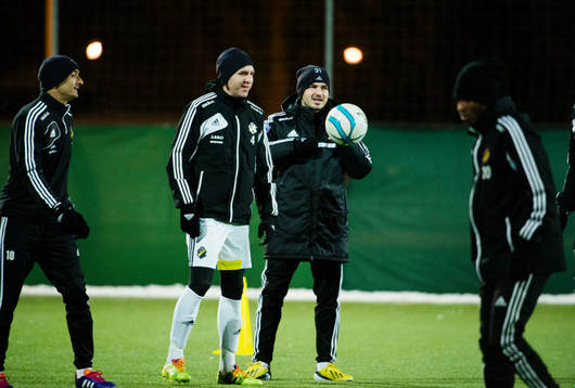 AIKs Celso Borges, Nils-Eric Johansson Bojan Djordjic