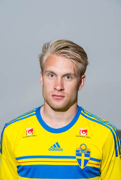 Porträtt på Sveriges Johan Larsson