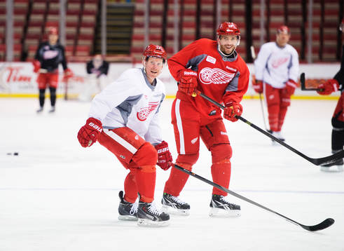 Daniel Alfredsson och Pavel Datsyuk