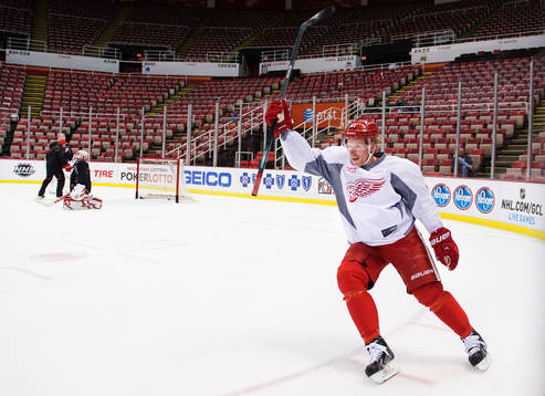 Daniel Alfredsson jublar