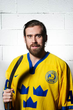 Ishockeyspelaren Henrik Zetterberg, som spelar för