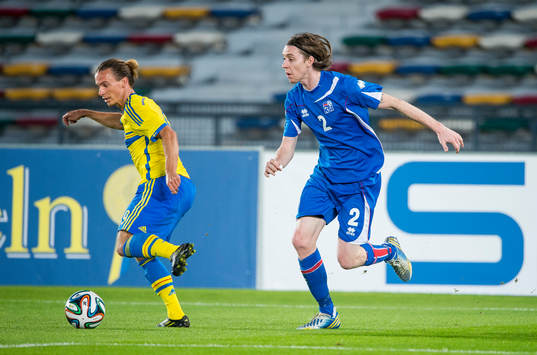Sveriges Niklas Hult och Islands Barki Mar Savarsson