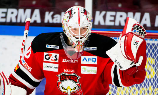Malmö Redhawks målvakt Pontus Sjögren
