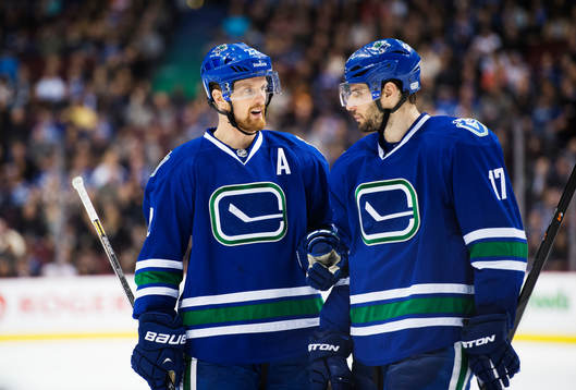 Vancouvers Daniel Sedin och Ryan Kesler
