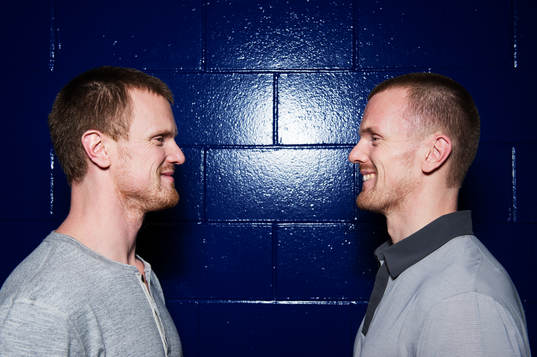 Tvillingbröderna Henrik Sedin och Daniel Sedin, som spelar