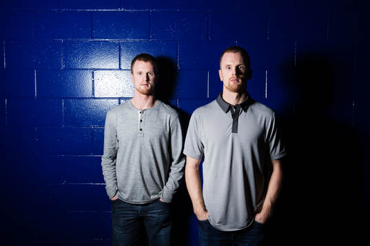 Tvillingbröderna Henrik och Daniel Sedin, som spelar