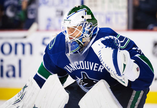 Vancouvers målvakt Eddie Läck