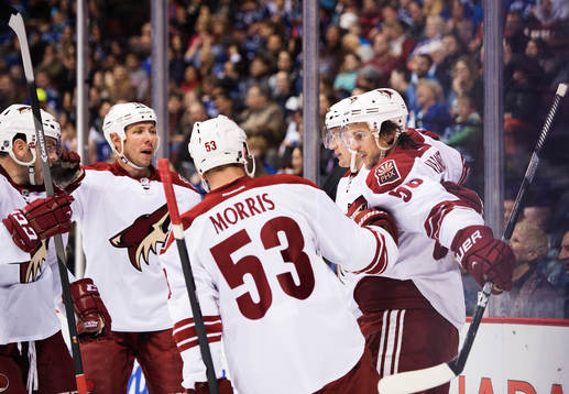 Phoenix Antoine Vermette (t h) jublar