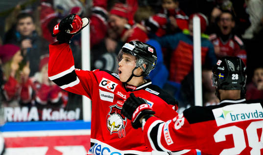 Malmö Redhawks Robin Alvarez jublar