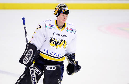 s målvakt Jonas Gunnarsson deppar