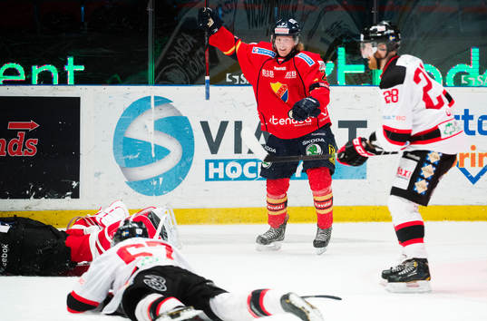 Djurgårdens Nicklas Heinerö jublar