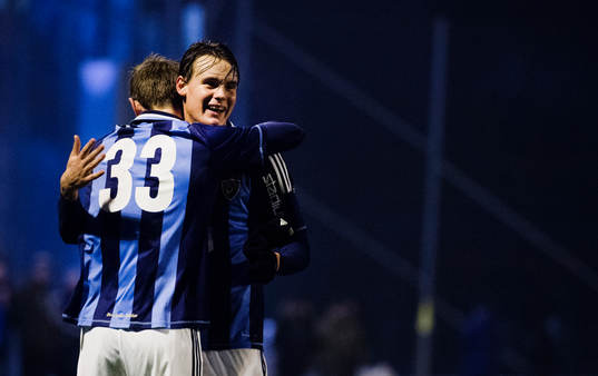 Djurgårdens  Jakob Glasberg och Philip Sparrdal Mantilla