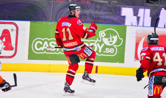 Frölundas Magnus Kahnberg jublar