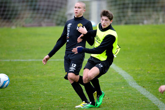 Elfsborgs Sebastian Holmén och Arber Zeneli