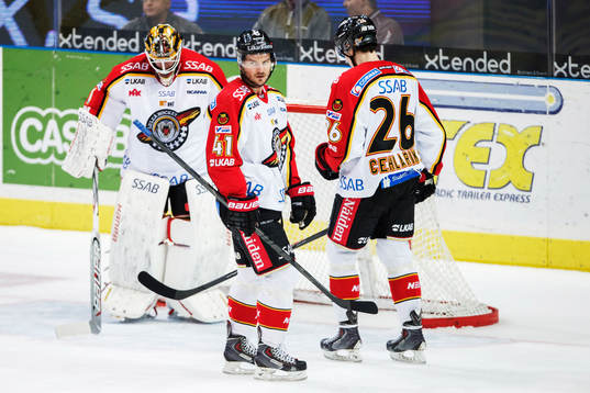 Luleås målvakt David Rautio, Luleås Slava Trukhno och