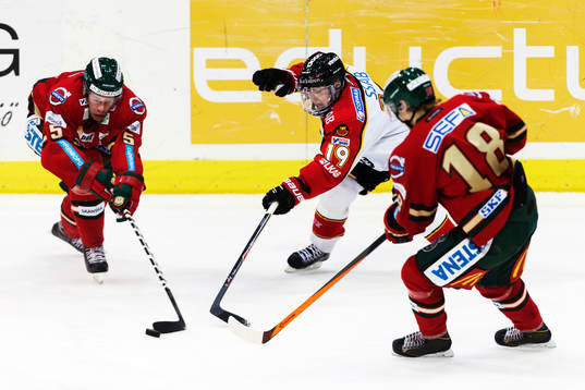 Frölundas Christian Bäckman, Luleås Daniel Mannberg och