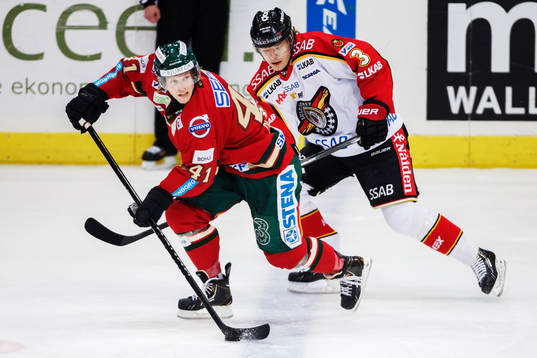 Frölundas Mathis Olimb och Luleås Marcus Oskarsson