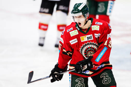 Frölundas John Klingberg reagerar