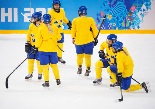Damkronorna tränar