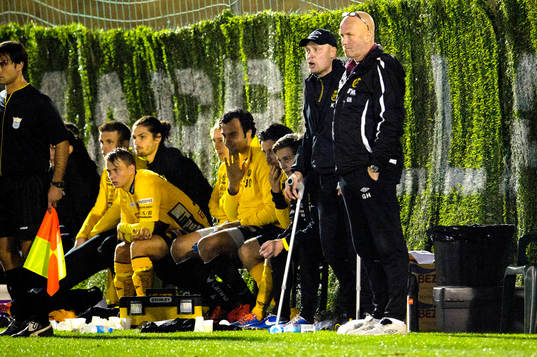 Elfsborgs manager Klas Ingesson på bänken
