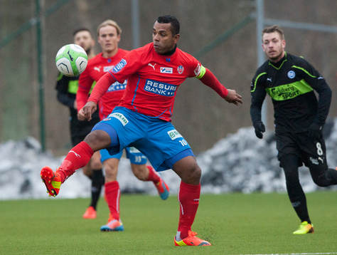 Helsinborgs matchhjälte Alvaro Santos i träningsmatchen