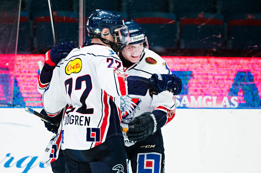 Linköpings spelare jublar