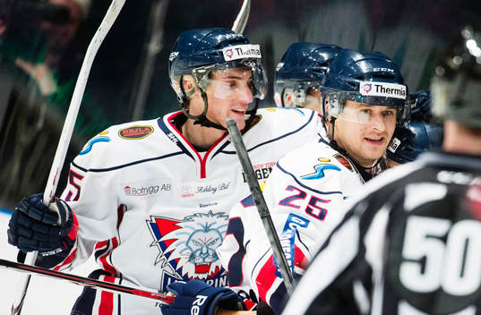 Linköpings  Mattias Bäckman  och Johannes Salmonsson