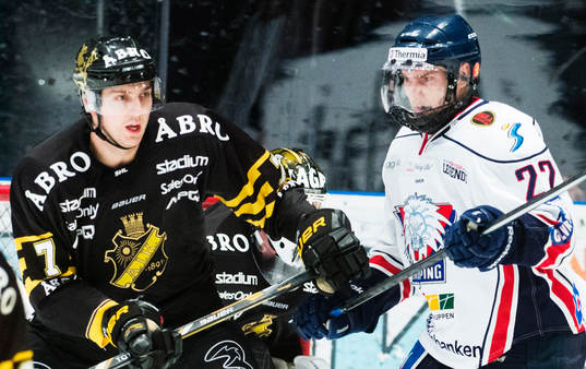 s Brett Carson och Linköpings  Mattias Sjögren