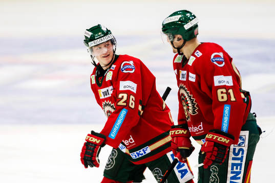 Frölundas Erik Karlsson och Jonas Ahnelöv