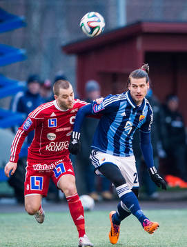 Degerfors Andreas Holmberg och Djurgårdens Aleksandar