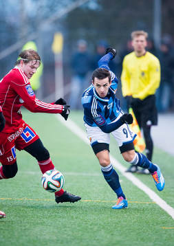 Degerfors Alexander Andersson  och Djurgårdens Haris