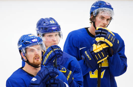 Daniel Sedin, Nicklas Bäckström och Loui Eriksson