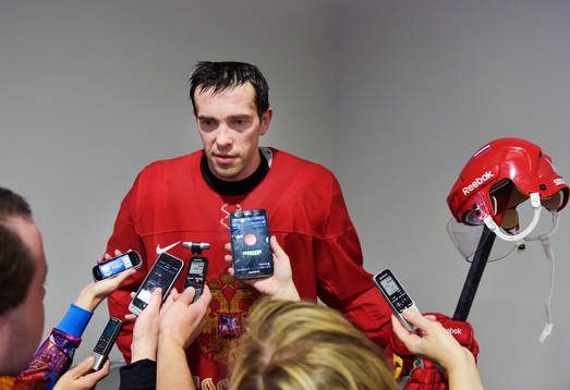 Bläddra bland fler bilder av OS 2014, Ishockey, Ryssland, träning