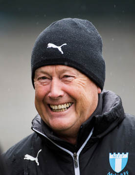 Malmö FFs tränare Åge Hareide när Malmö FF tränar
