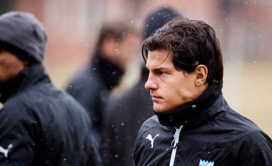Malmö FFs Miiko Albornoz när Malmö FF tränar