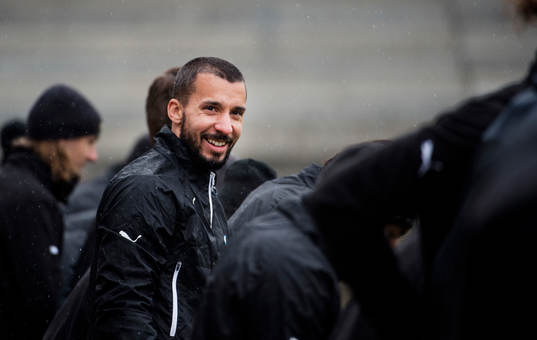 Malmö FFs Guillermo Molins Malmö FF tränar