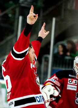 Malmö Redhawks David Liffiton jublar