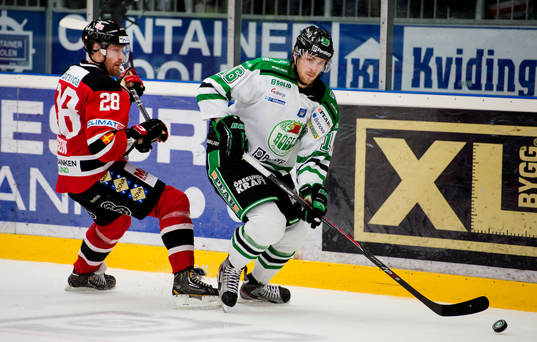 Malmö Redhawks Jens Olsson och Rögles Christopher