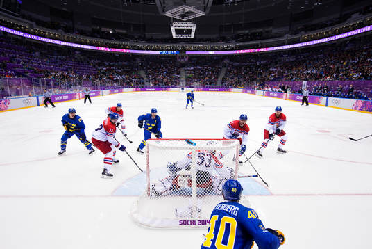 Sveriges Alexander Steen, Gabriel Landeskog och Henrik