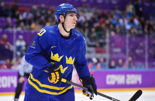 Sveriges Alexander Steen i ishockeymatchen mellan Tjeckien