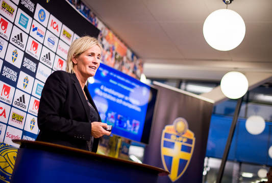 Damlandslagets assisterande förbundskapten Lilie Persson