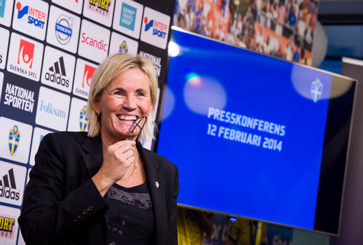 Damlandslagets assisterande förbundskapten Lilie Persson