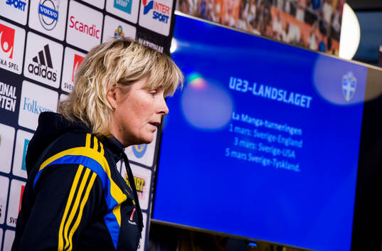 U23-landslagets förbundskapten Anneli Andersén