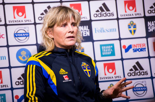 U23-landslagets förbundskapten Anneli Andersén