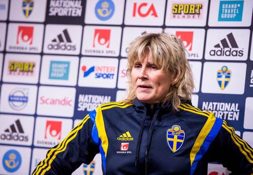 U23-landslagets förbundskapten Anneli Andersén